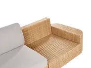 Garten Ecksofa mit Tisch 4-Sitzer OLIVERI Polyrattan Beige rechtsseitig_1071808