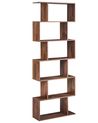Bücherregal mit 6 Ebenen VALDOSA 191 cm Dunkelbraun
