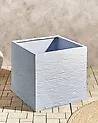 Blumenkübel PAROS 50 cm Weiß