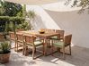 Gartenmöbel Set 8-Sitzer SASSARI PREMIUM inkl. Kissen zertifiziertes Akazienholz Hellgrün