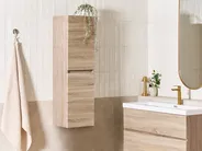 Bathroom Wall Mounted Cabinet URUCU 35 cm Light Brown_1005087