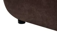 Sofa 3 Seater SALLA Fabric Dark Brown_1057901