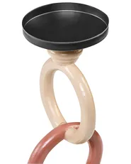 Kerzenständer WATERFORD 29 cm Kiefernholz Bunt_995146
