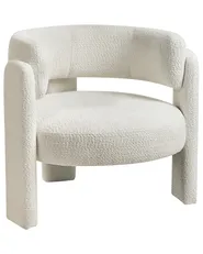 Sessel BUREA Chenillegewebe Cremeweiß_1010415