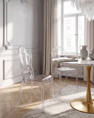 Set of 2 Dining Chairs VERMONT Transparent_1094018