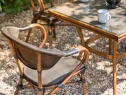 Gartentisch CASPRI II 80 cm 80 cm Glas Grau_946621