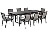 Gartenmöbel Set 8-Sitzer VALCANETTO/BUSSETO Metall Schwarz