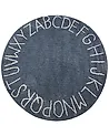 Kinderteppich VURGUN Dunkelblau ø 120 cm Baumwolle