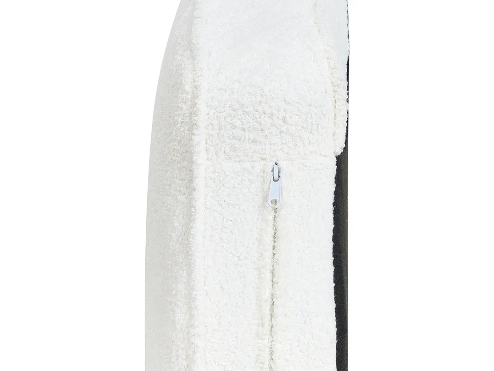 Rechtszijdige chaise longue ALLIER Bouclé Gebroken wit_879196