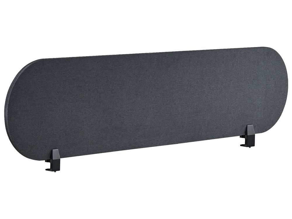 Desk Screen SPARKY 160 x 40 cm Dark Grey