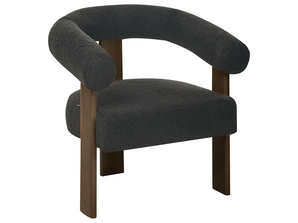 Living Room Set ILBRO Boucle Black/ Dark Brown_985033