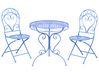 Bistro Set ALBINIA Metall Blau