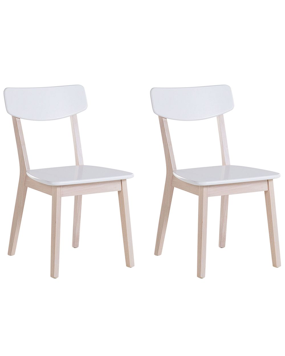 Set of 2 Dining Chairs SANTOS White