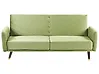 Schlafsofa 3-Sitzer SENJA Samtstoff Olivgrün