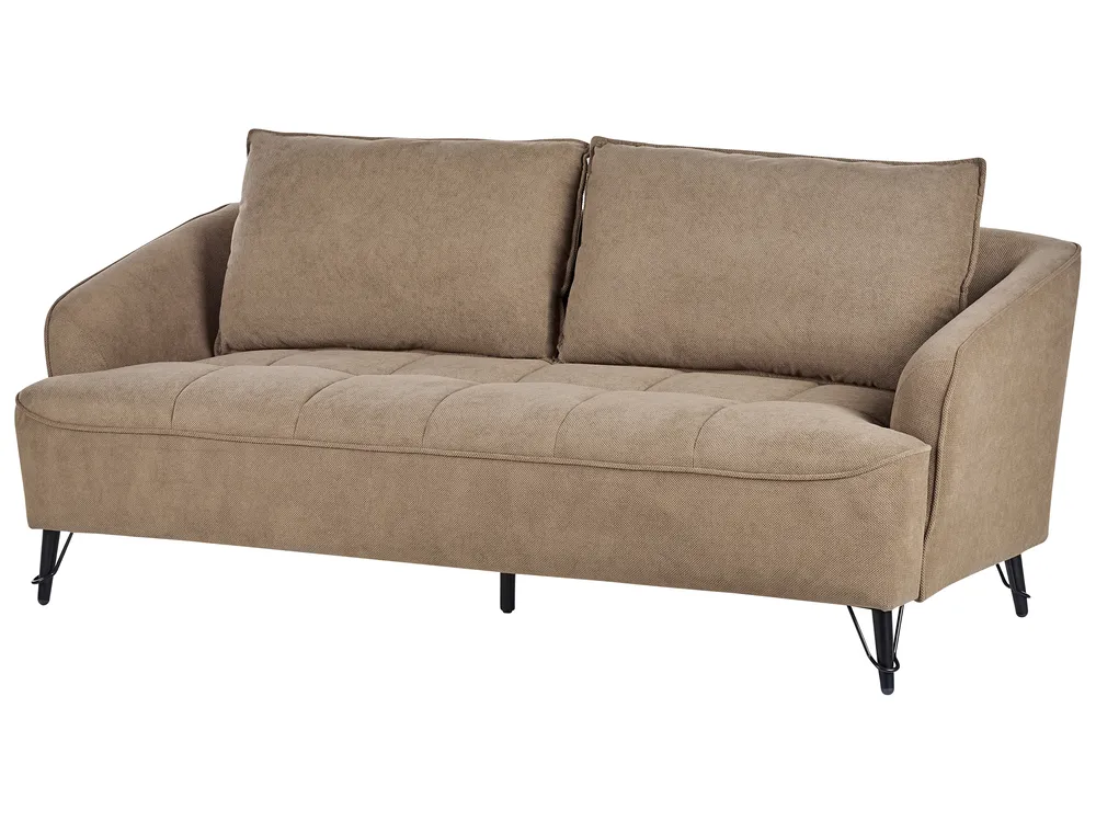 Sofa 3-Sitzer HOBRO Stoff Braun_949700