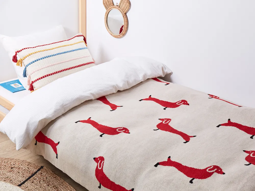 Kuscheldecke REERH Baumwolle 130 x 170 cm Beige