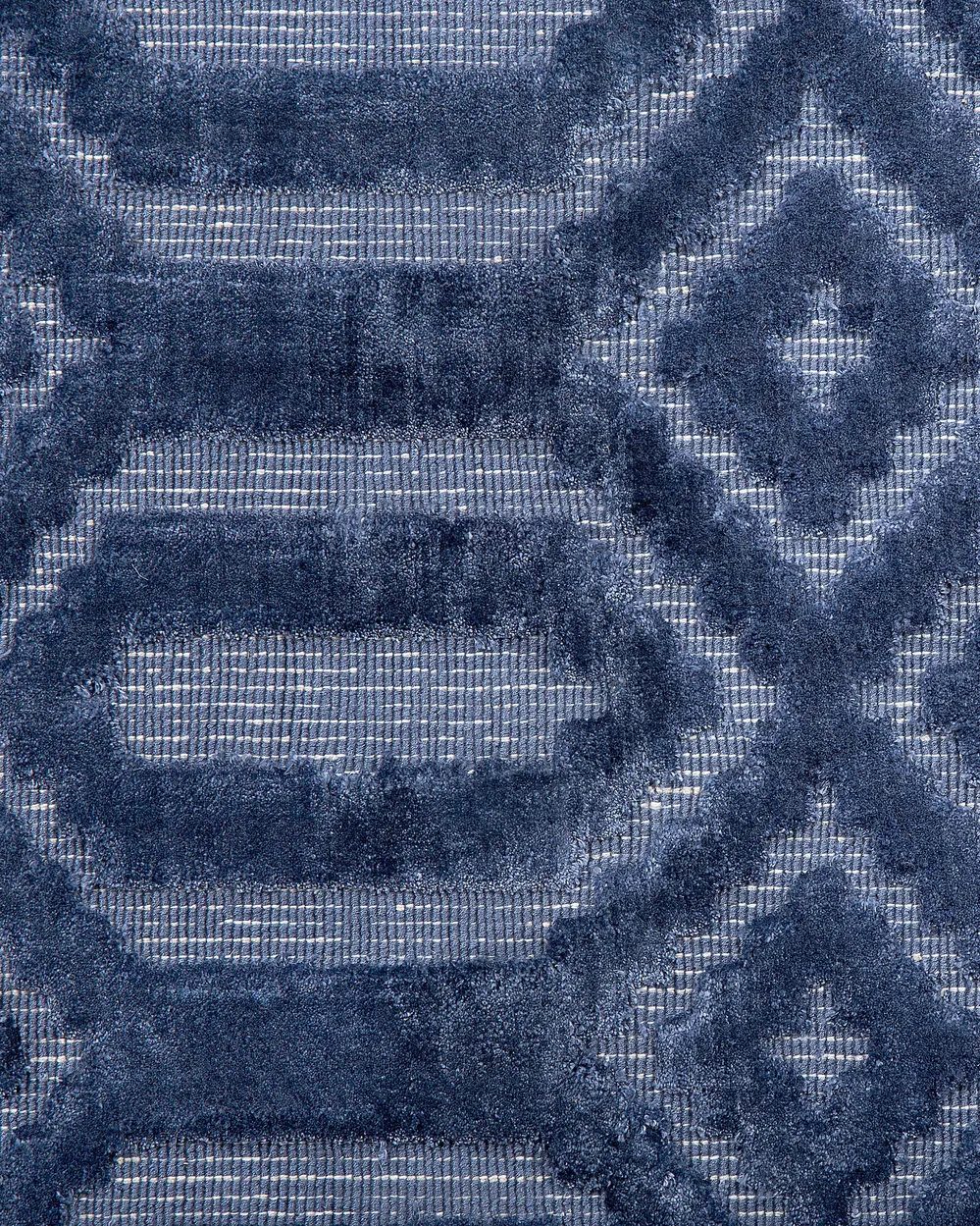 Teppich ADATEPE Marineblau 140 x 200 cm Viskose_750644