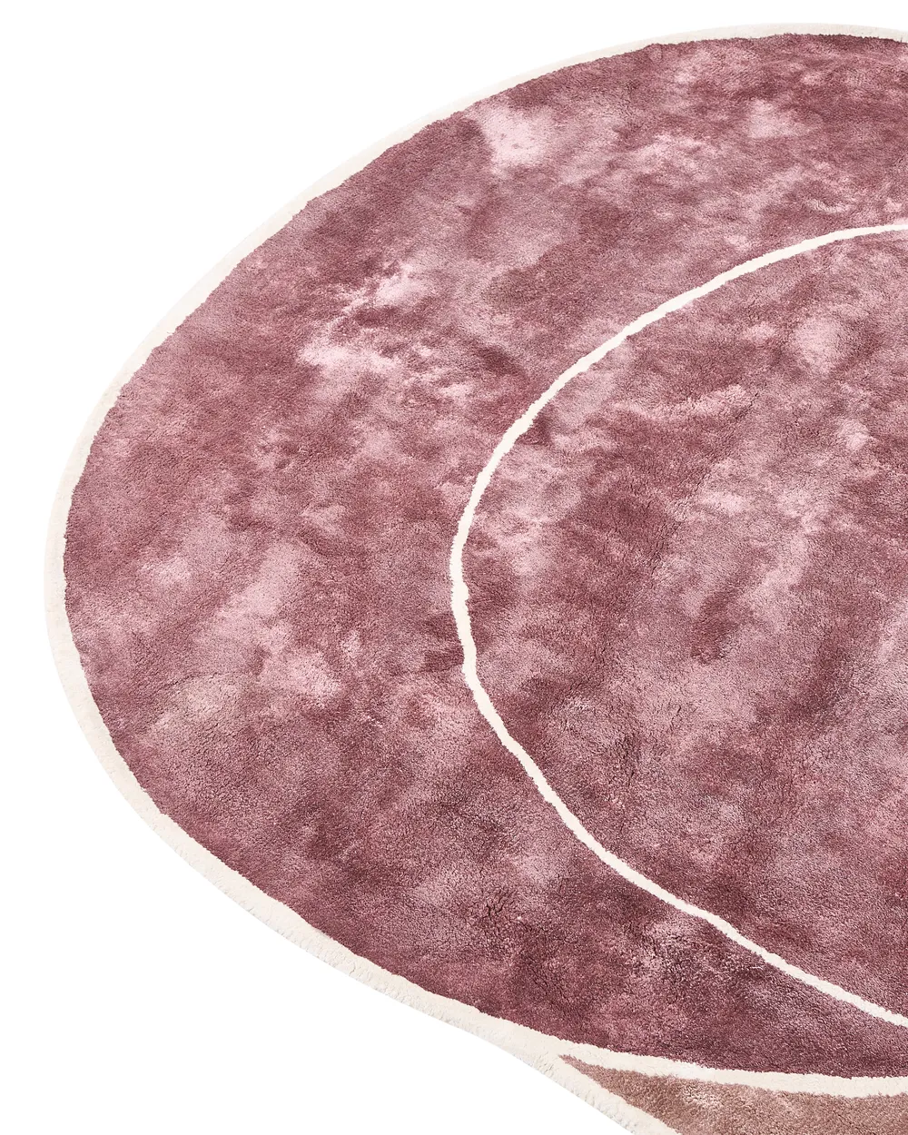 Rug KANRACH Pink 200 x 200 cm Viscose_1004943