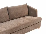Sofa 2-Sitzer RATTVIK Chenillegewebe Braun_1066394