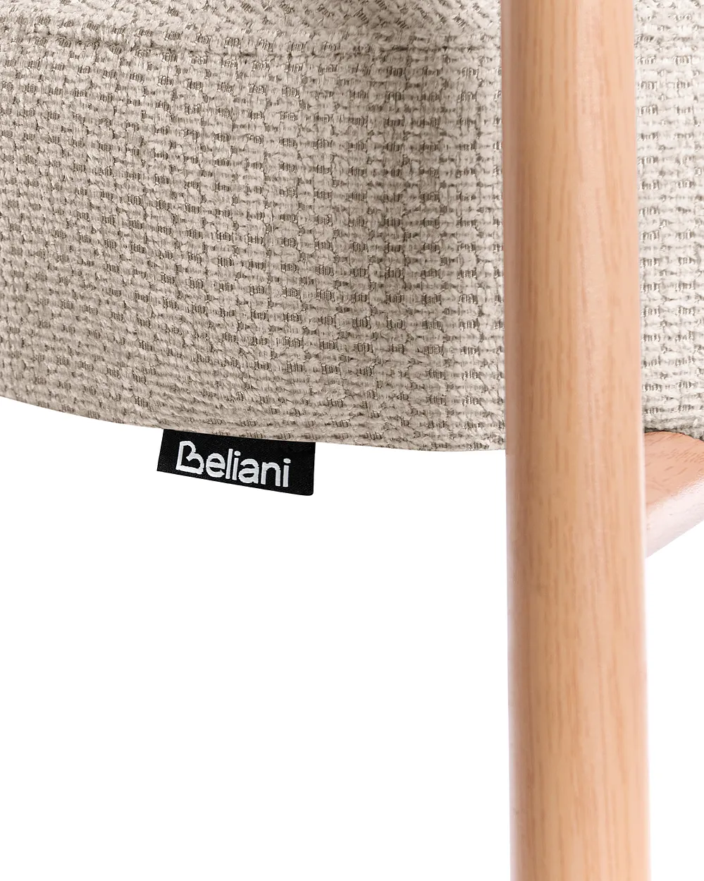 Esszimmerstuhl 2er Set ZANE Stoff Hellbeige_1160991