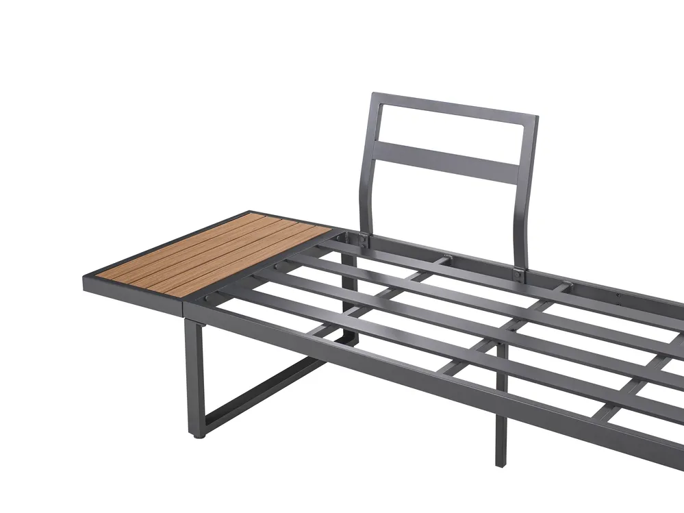 Hoekloungeset met tafel 4-zits PIENZA Lichtbruin/grijs linkszijdig_1003109