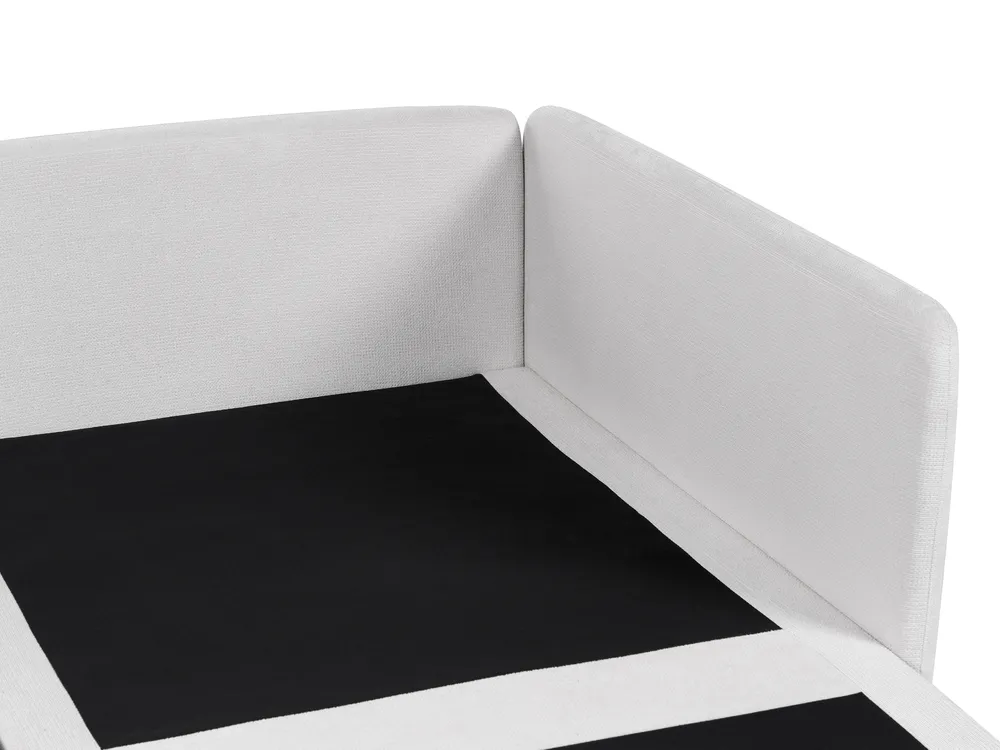 Modul Ecksofa 3-Sitzer EGERIS Stoff Hellgrau rechtsseitig_894308