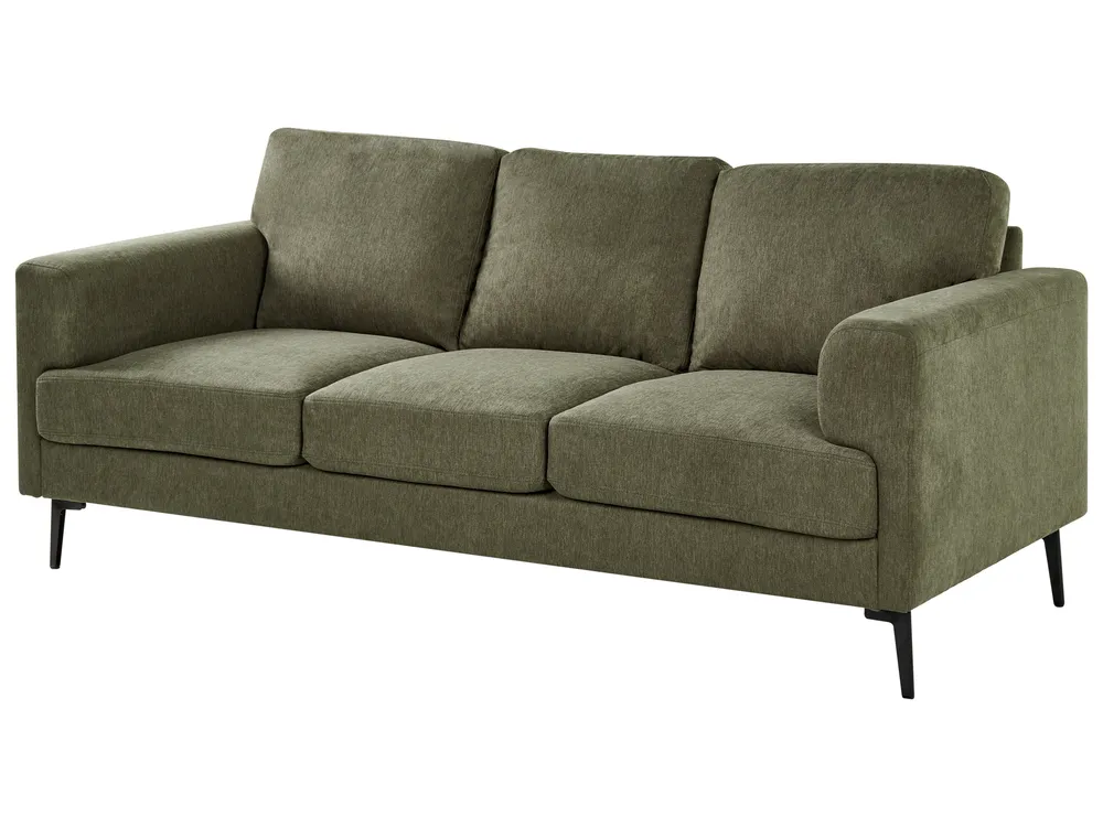 Sofa 3-Sitzer LOUSTO Stoff Grün_1043787