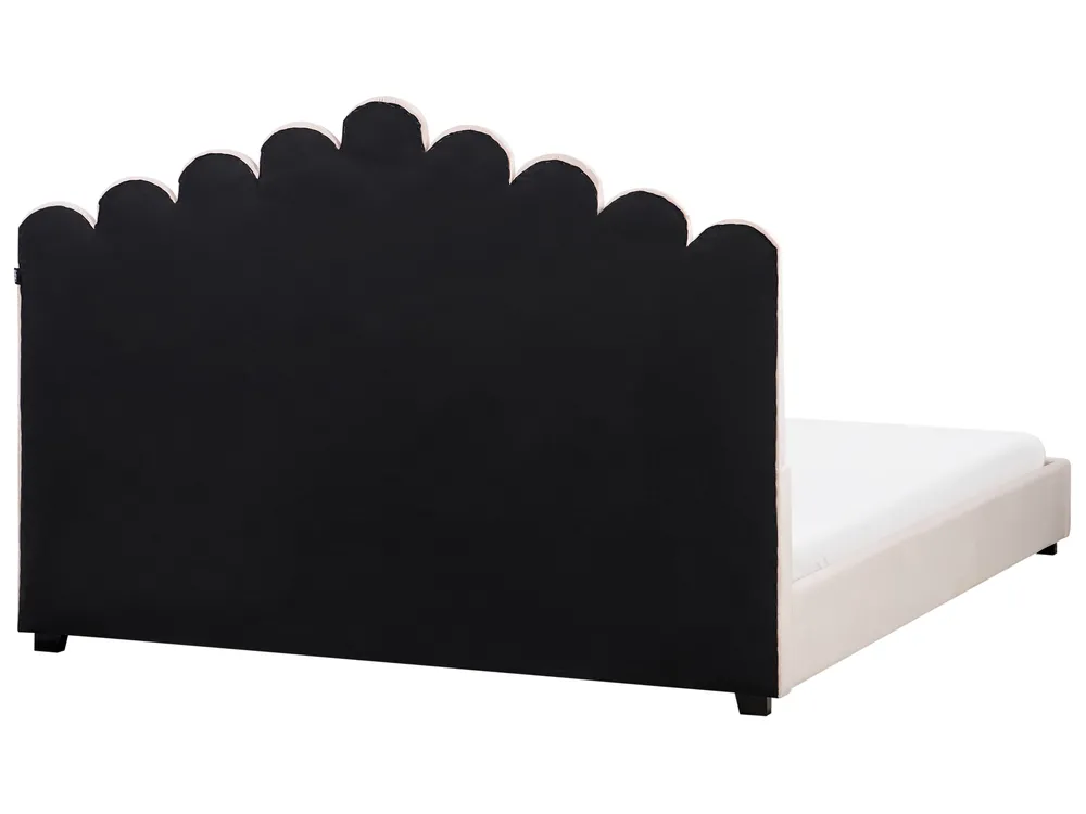 Bed Velvet VINCENNES 180 x 200 cm (EU Super King) Pastel Pink_974501