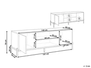 TV-Möbel MOINES Braun / Schwarz_860533
