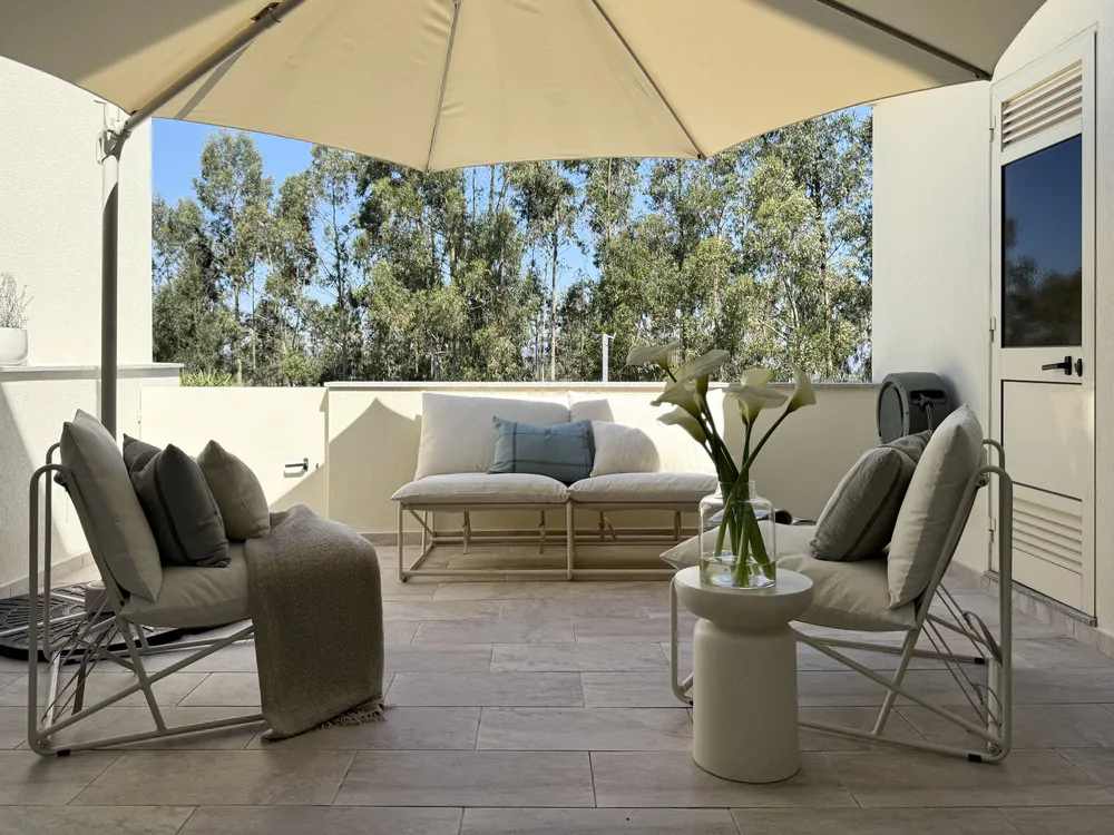 Garden Sofa Set 4 Seater PICO Metal Light Beige_1071669