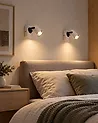 Set of 2 Spotlight Lamps KLIP Adjustable Metal White
