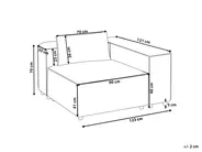 Eckmodul BRANDE Stoff Schwarz symmetrisch_999097