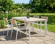 Gartentisch FELETTO 180 cm 90 cm Stein Travertinoptik_1038185