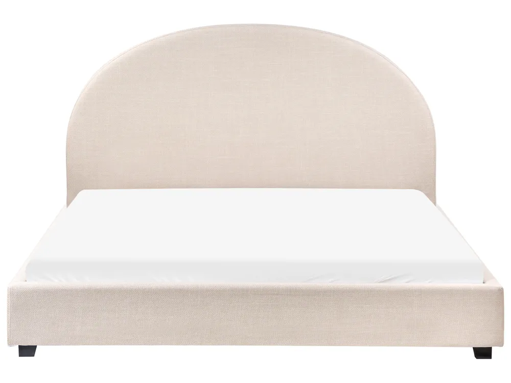 Wasserbett Stoff VAUCLUSE 160 x 200 cm Hellbeige_977512