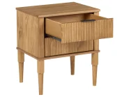 Bedroom Set Pine Wood FLAVIGNAC 140 x 200 cm (EU Double) Light Brown_1118469