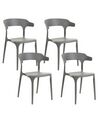 Gartenstuhl 4er Set GUBBIO Grau