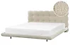 Bett mit Lattenrost Bouclé SOULISSE 180 x 200 cm Beige