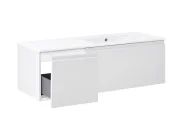 Wandmontierter Waschbeckenunterschrank mit Waschbecken COROICO Hellgrau_1010458