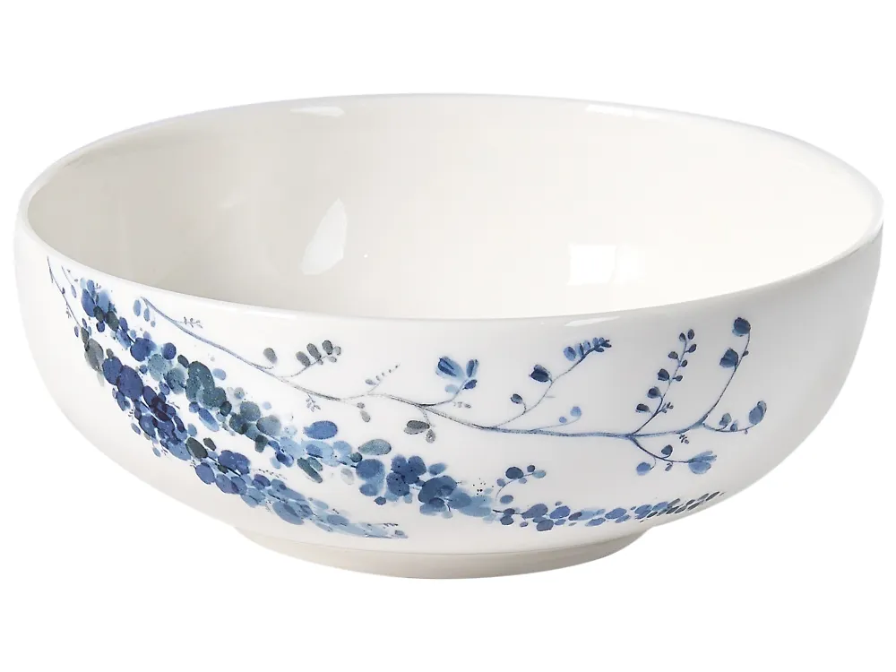12-Piece Dinnerware Set MAHLEB Porcelain White/Blue_1191950