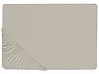 Spannbettlaken JANBU 90 x 200 cm Baumwolle Taupe