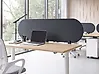 Schreibtischtrennwand SPARKY 180 x 40 cm Dunkelgrau