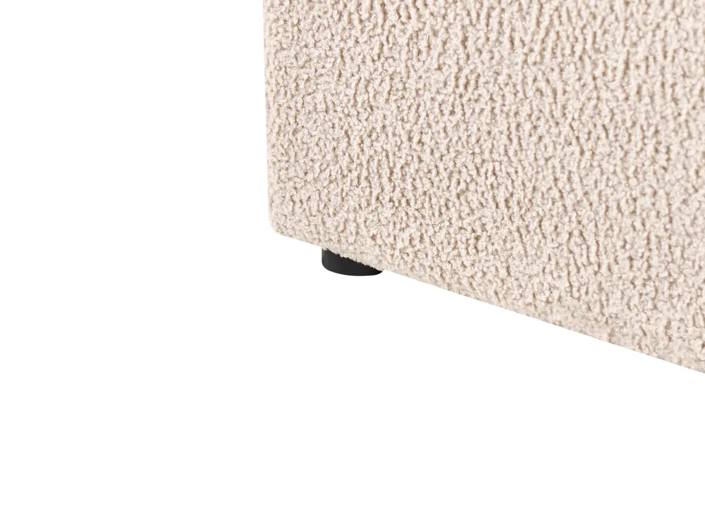Bett mit Stauraum NANTERRE Bouclé Beige 180 x 200 cm_1019657