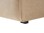 Corner Sofa 3 Seater DOLVA Corduroy Beige Left Hand_985906