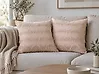 Dekokissen 2er Set AGASTACHE 45 x 45 cm Rosa Geometrisches Muster