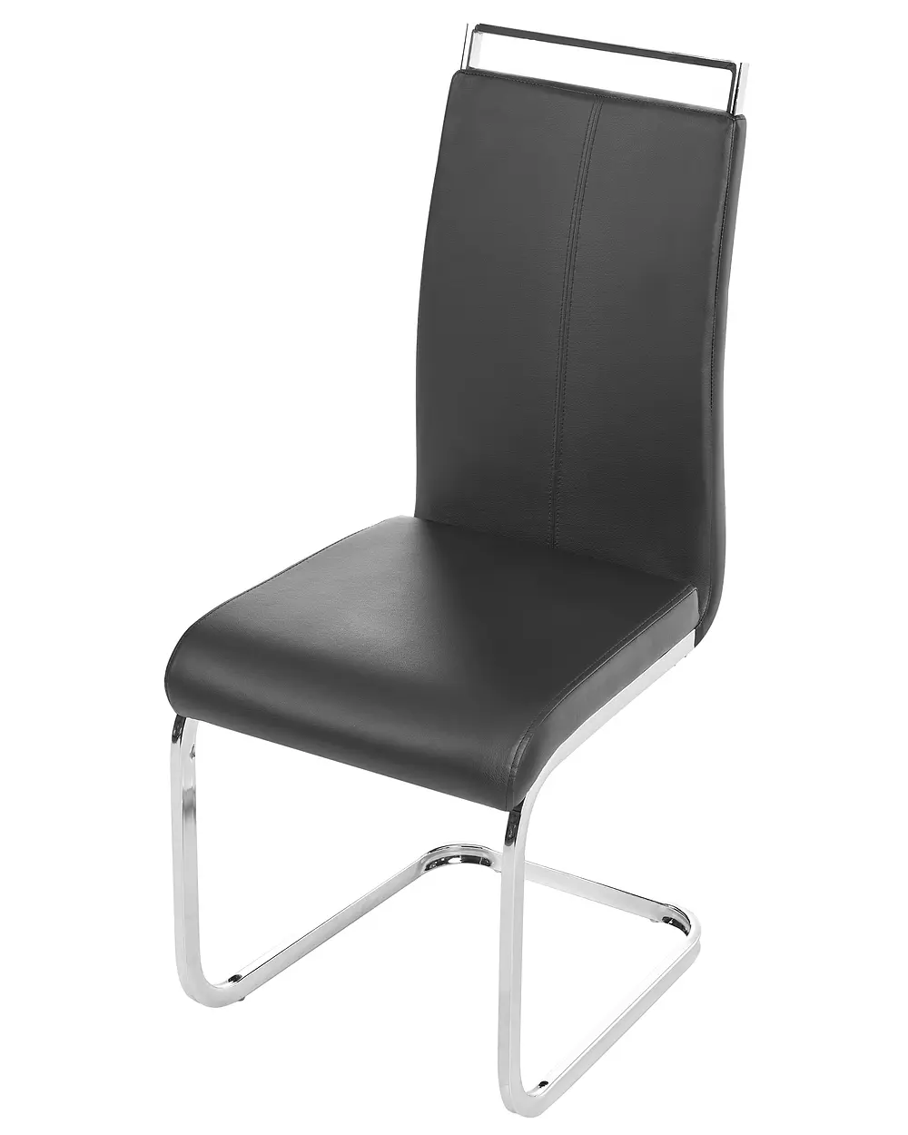 Set of 2 Dining Chairs GREEDIN Faux Leather Black_1156942