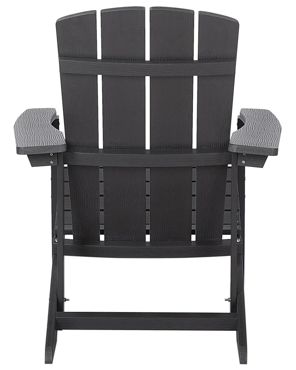 Gartenstuhl ADIRONDACK mit Fußstütze Dunkelgrau_809572