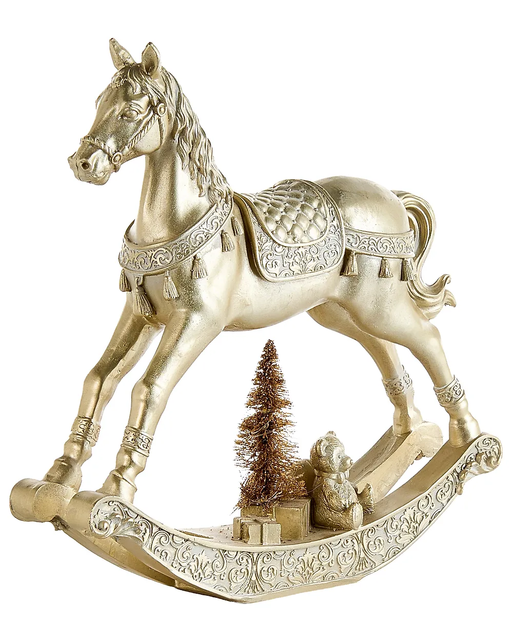 Set of 2 Christmas Decorations LED YPPARI 30 cm Gold_1175025