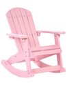 Garten Schaukelstuhl für Kinder ADIRONDACK Pastellrosa
