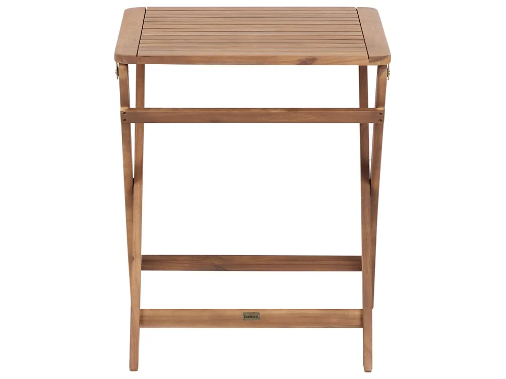 Outdoor Beistelltisch PARAGGI 60 cm 60 cm zertifiziertes Akazienholz Braun_928483