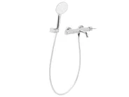 Wall Mounted Bath Shower Mixer Tap MELIQUINA Silver_995970